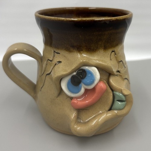 Pretty ugly pottery mug - ugly,