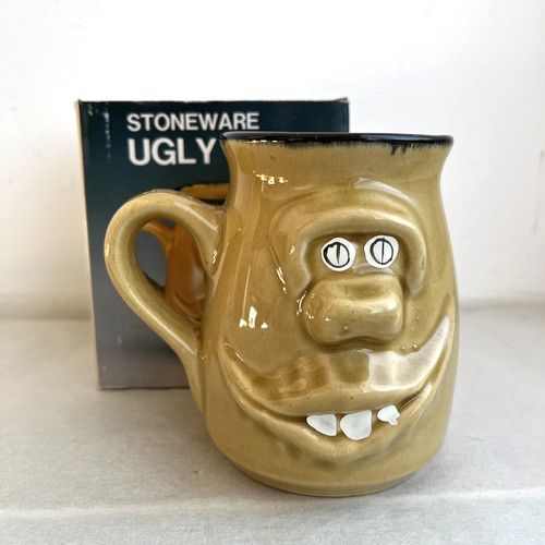 Ugly mug pottery - ugly, face